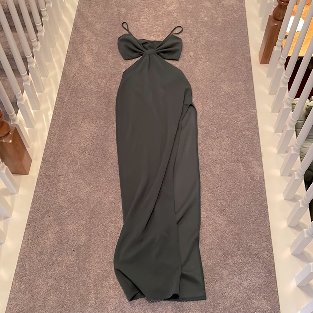 Dark Green prom dress